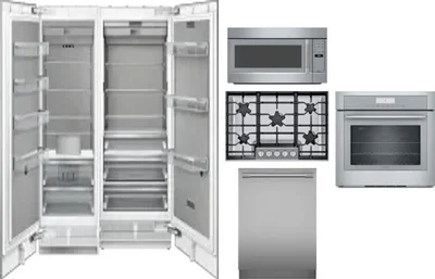 6 Piece Package Includes Refrigerator, Freezer, Cooktop, Wall Oven, Microwave And Dishwasher