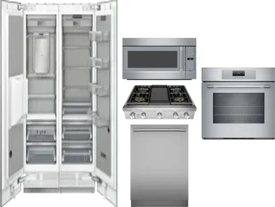 6 Piece Package Includes Refrigerator, Freezer, Cooktop, Wall Oven, Microwave And Dishwasher