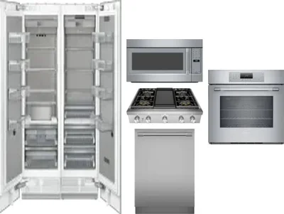 6 Piece Package Includes Refrigerator, Freezer, Cooktop, Wall Oven, Microwave And Dishwasher
