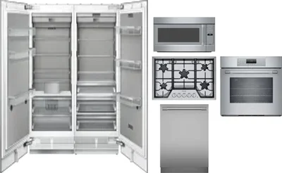 6 Piece Package Includes Refrigerator, Freezer, Cooktop, Wall Oven, Microwave And Dishwasher