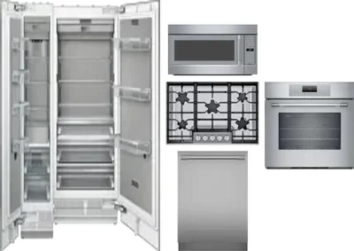 6 Piece Package Includes Refrigerator, Freezer, Cooktop, Wall Oven, Microwave And Dishwasher