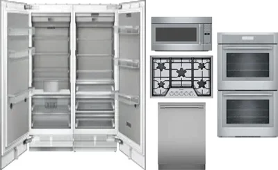 6 Piece Package Includes Refrigerator, Freezer, Cooktop, Wall Oven, Microwave And Dishwasher