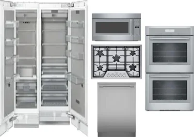 6 Piece Package Includes Refrigerator, Freezer, Cooktop, Wall Oven, Microwave And Dishwasher