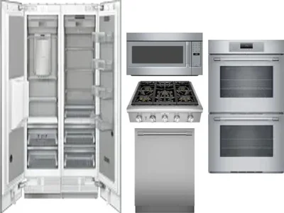 6 Piece Package Includes Refrigerator, Freezer, Cooktop, Wall Oven, Microwave And Dishwasher