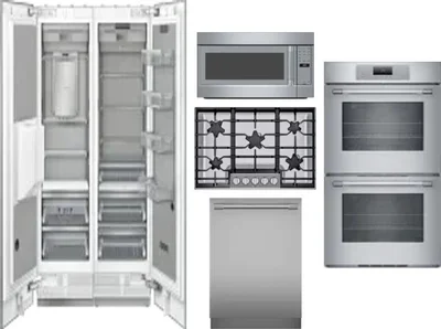 6 Piece Package Includes Refrigerator, Freezer, Cooktop, Wall Oven, Microwave And Dishwasher