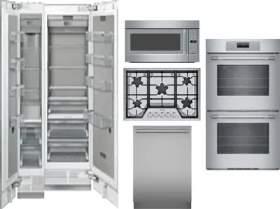 6 Piece Package Includes Refrigerator, Freezer, Cooktop, Wall Oven, Microwave And Dishwasher