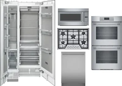6 Piece Package Includes Refrigerator, Freezer, Cooktop, Wall Oven, Microwave And Dishwasher