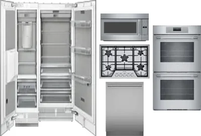 6 Piece Package Includes Refrigerator, Freezer, Cooktop, Wall Oven, Microwave And Dishwasher