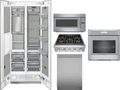 6 Piece Package Includes Refrigerator, Freezer, Cooktop, Wall Oven, Microwave And Dishwasher