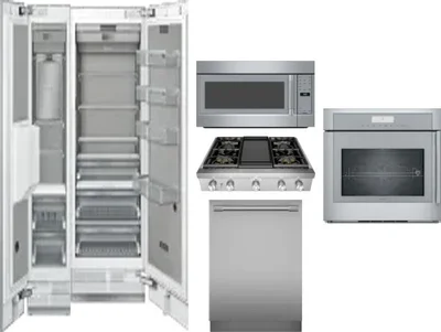 6 Piece Package Includes Refrigerator, Freezer, Cooktop, Wall Oven, Microwave And Dishwasher