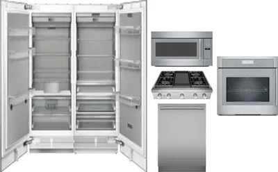 6 Piece Package Includes Refrigerator, Freezer, Cooktop, Wall Oven, Microwave And Dishwasher