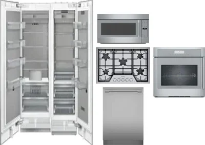 6 Piece Package Includes Refrigerator, Freezer, Cooktop, Wall Oven, Microwave And Dishwasher