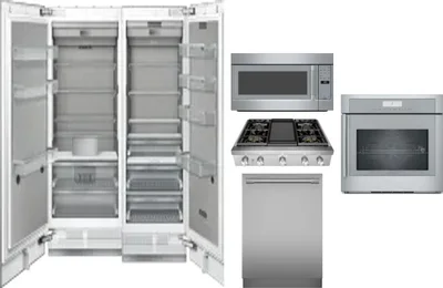 6 Piece Package Includes Refrigerator, Freezer, Cooktop, Wall Oven, Microwave And Dishwasher