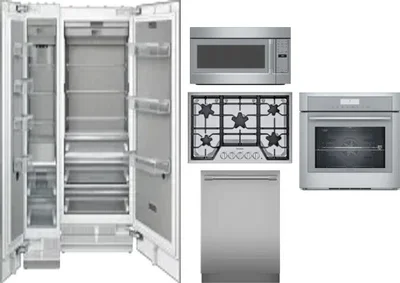 6 Piece Package Includes Refrigerator, Freezer, Cooktop, Wall Oven, Microwave And Dishwasher