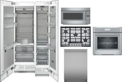 6 Piece Package Includes Refrigerator, Freezer, Cooktop, Wall Oven, Microwave And Dishwasher