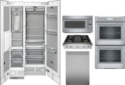 6 Piece Package Includes Refrigerator, Freezer, Cooktop, Wall Oven, Microwave And Dishwasher