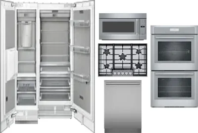6 Piece Package Includes Refrigerator, Freezer, Cooktop, Wall Oven, Microwave And Dishwasher