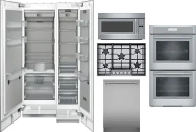 6 Piece Package Includes Refrigerator, Freezer, Cooktop, Wall Oven, Microwave And Dishwasher