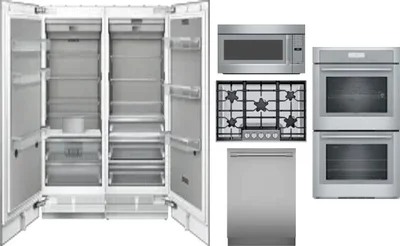 6 Piece Package Includes Refrigerator, Freezer, Cooktop, Wall Oven, Microwave And Dishwasher