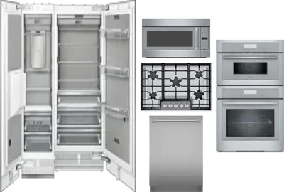 6 Piece Package Includes Refrigerator, Freezer, Cooktop, Wall Oven, Microwave And Dishwasher