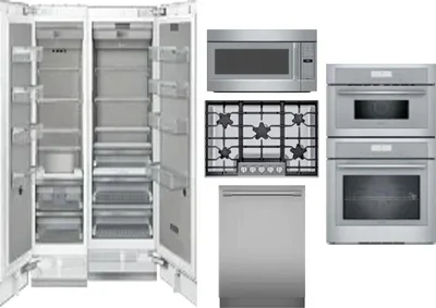 6 Piece Package Includes Refrigerator, Freezer, Cooktop, Wall Oven, Microwave And Dishwasher