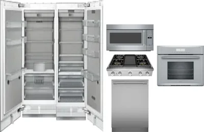 6 Piece Package Includes Refrigerator, Freezer, Cooktop, Wall Oven, Microwave And Dishwasher