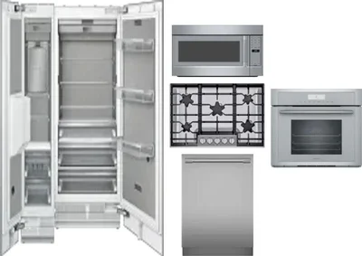 6 Piece Package Includes Refrigerator, Freezer, Cooktop, Wall Oven, Microwave And Dishwasher