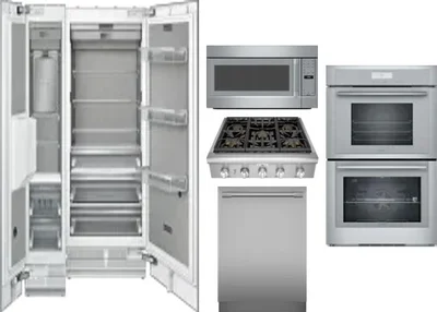 6 Piece Package Includes Refrigerator, Freezer, Cooktop, Wall Oven, Microwave And Dishwasher
