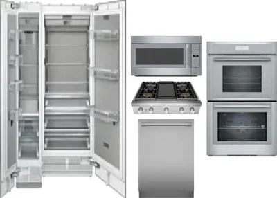6 Piece Package Includes Refrigerator, Freezer, Cooktop, Wall Oven, Microwave And Dishwasher