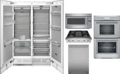 6 Piece Package Includes Refrigerator, Freezer, Cooktop, Wall Oven, Microwave And Dishwasher