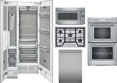 6 Piece Package Includes Refrigerator, Freezer, Cooktop, Wall Oven, Microwave And Dishwasher