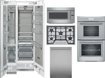 6 Piece Package Includes Refrigerator, Freezer, Cooktop, Wall Oven, Microwave And Dishwasher