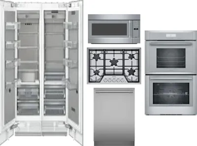 6 Piece Package Includes Refrigerator, Freezer, Cooktop, Wall Oven, Microwave And Dishwasher