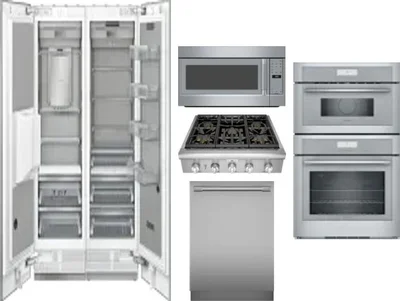 6 Piece Package Includes Refrigerator, Freezer, Cooktop, Wall Oven, Microwave And Dishwasher