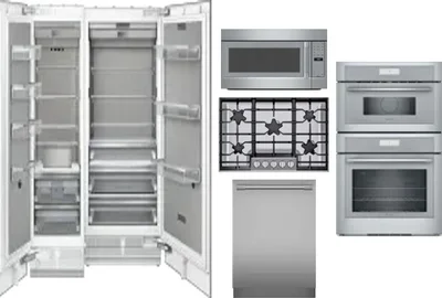 6 Piece Package Includes Refrigerator, Freezer, Cooktop, Wall Oven, Microwave And Dishwasher