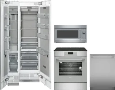 5 Piece Package Includes Refrigerator, Freezer, Range, Microwave And Dishwasher