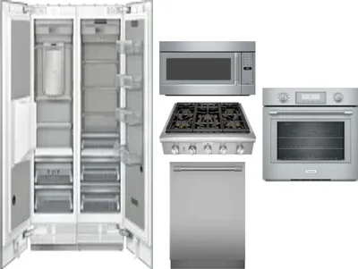 6 Piece Package Includes Refrigerator, Freezer, Cooktop, Wall Oven, Microwave And Dishwasher