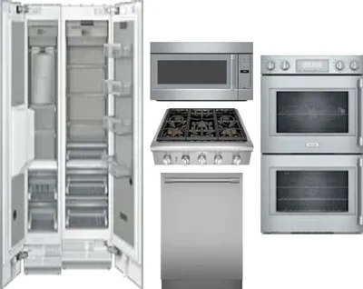 6 Piece Package Includes Refrigerator, Freezer, Cooktop, Wall Oven, Microwave And Dishwasher