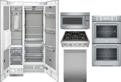 6 Piece Package Includes Refrigerator, Freezer, Cooktop, Wall Oven, Microwave And Dishwasher