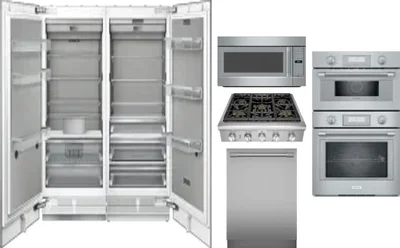 6 Piece Package Includes Refrigerator, Freezer, Cooktop, Wall Oven, Microwave And Dishwasher