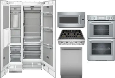6 Piece Package Includes Refrigerator, Freezer, Cooktop, Wall Oven, Microwave And Dishwasher