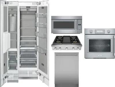 6 Piece Package Includes Refrigerator, Freezer, Cooktop, Wall Oven, Microwave And Dishwasher