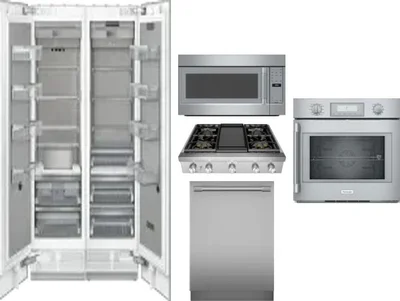 6 Piece Package Includes Refrigerator, Freezer, Cooktop, Wall Oven, Microwave And Dishwasher