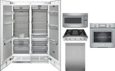 6 Piece Package Includes Refrigerator, Freezer, Cooktop, Wall Oven, Microwave And Dishwasher