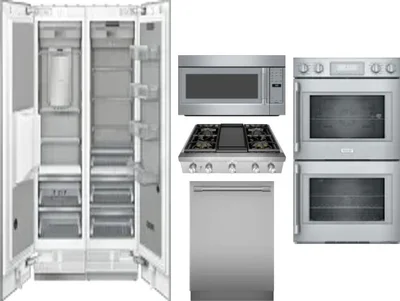 6 Piece Package Includes Refrigerator, Freezer, Cooktop, Wall Oven, Microwave And Dishwasher