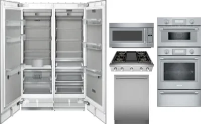 6 Piece Package Includes Refrigerator, Freezer, Cooktop, Wall Oven, Microwave And Dishwasher