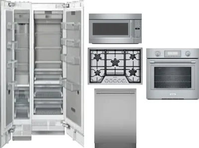 6 Piece Package Includes Refrigerator, Freezer, Cooktop, Wall Oven, Microwave And Dishwasher