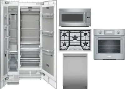 6 Piece Package Includes Refrigerator, Freezer, Cooktop, Wall Oven, Microwave And Dishwasher