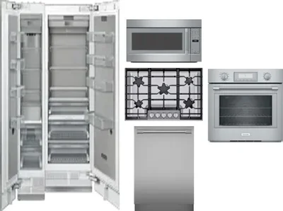 6 Piece Package Includes Refrigerator, Freezer, Cooktop, Wall Oven, Microwave And Dishwasher