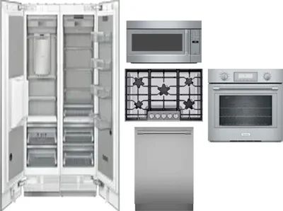 6 Piece Package Includes Refrigerator, Freezer, Cooktop, Wall Oven, Microwave And Dishwasher